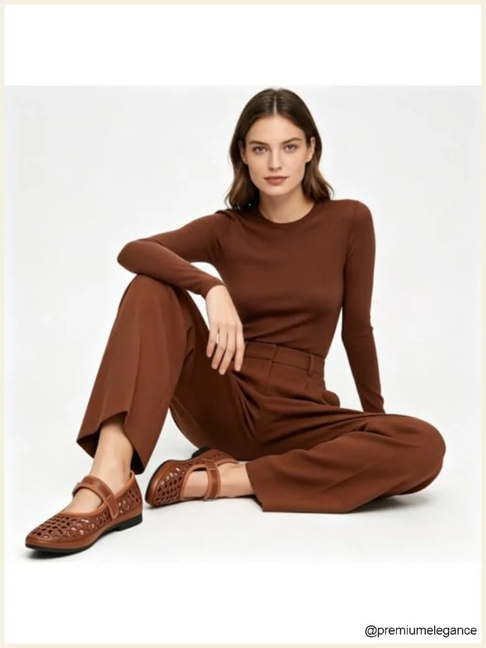 Perforated Mary Jane Flats Breathable Cutout Retro Flat Shoes Adjustable Strap